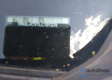 2020 Nissan Altima Sr Fwd z USA, uszkodzony, nr VIN 1N4BL4CV7LC191374